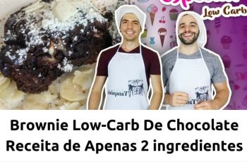Receita De Brownie De Chocolate Low-Carb De Apenas Dois Ingredientes