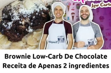 Receita De Brownie De Chocolate Low-Carb De Apenas Dois Ingredientes